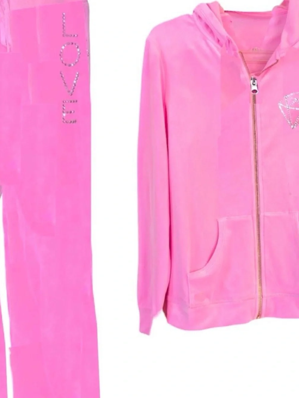 Hot Pink Velour Pants / Set